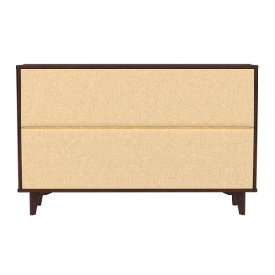 Mid-Century Modern Groove Wood 6 Drawer Dresser - Saracina Home - Image 9