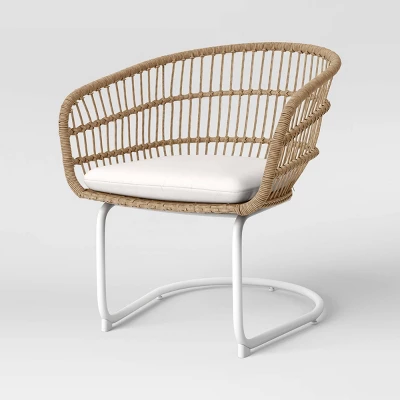 Southport 3pc Motion Patio Chat Set With Metal Legs - Natural/White - Opalhouse⢠- Image 2