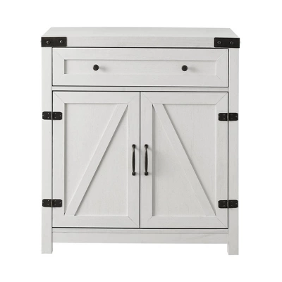 Clarabelle Rustic Farmhouse Barn Door Accent Cabinet - Saracina Home - Image 3