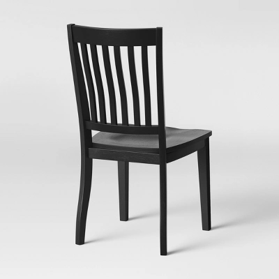 2pk Holden Slat Back Dining Chair Black - Threshold™ - Image 4