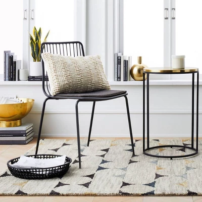 Set Of 2 Sodra Rounded Seat Wire Dining Chair Black - Threshold™ - Image 8