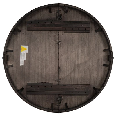 5 PCS Round Wood Extendable Dining Table Set With 4 Upholstered Dining Chairs-ModernLuxe - Image 11