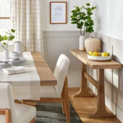 Pedestal Wood Console Table - Natural - Hearth & Handâ„¢ With Magnolia