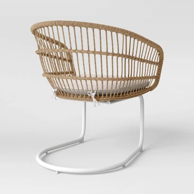 Southport 3pc Motion Patio Chat Set With Metal Legs - Natural/White - Opalhouse⢠- Image 4