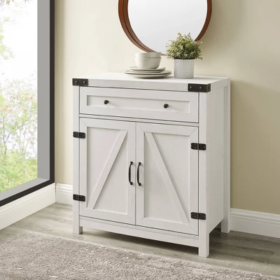 Clarabelle Rustic Farmhouse Barn Door Accent Cabinet - Saracina Home - Image 15