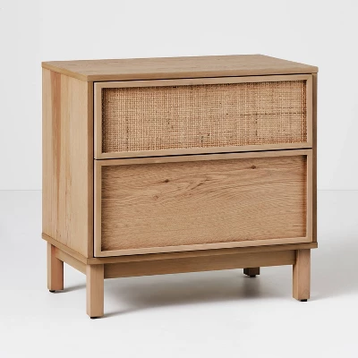 Wood & Cane Transitional Nightstand - Hearth & Handâ„¢ With Magnolia - Image 9