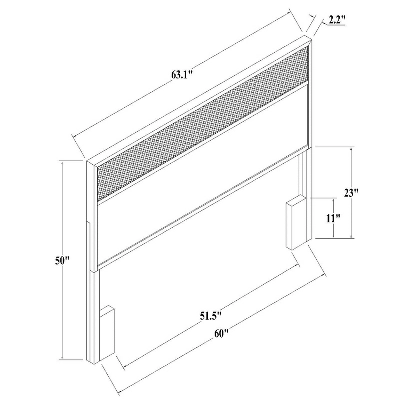 Wood & Cane Transitional Headboard - Hearth & Hand™ With Magnolia - Image 6