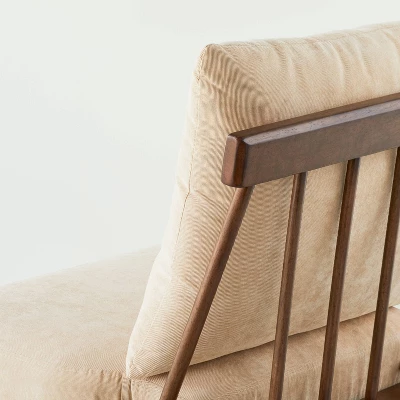 Spindle Back Accent Chair With Cushions Brown/Cream - Hearth & Hand™ With Magnolia - Image 4