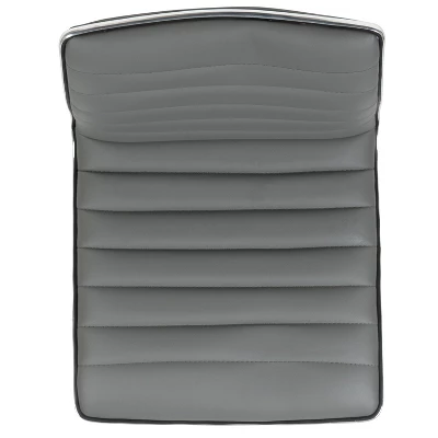 Emma And Oliver Low Back Designer Armless Ribbed Swivel Task Office Chair - Image 8